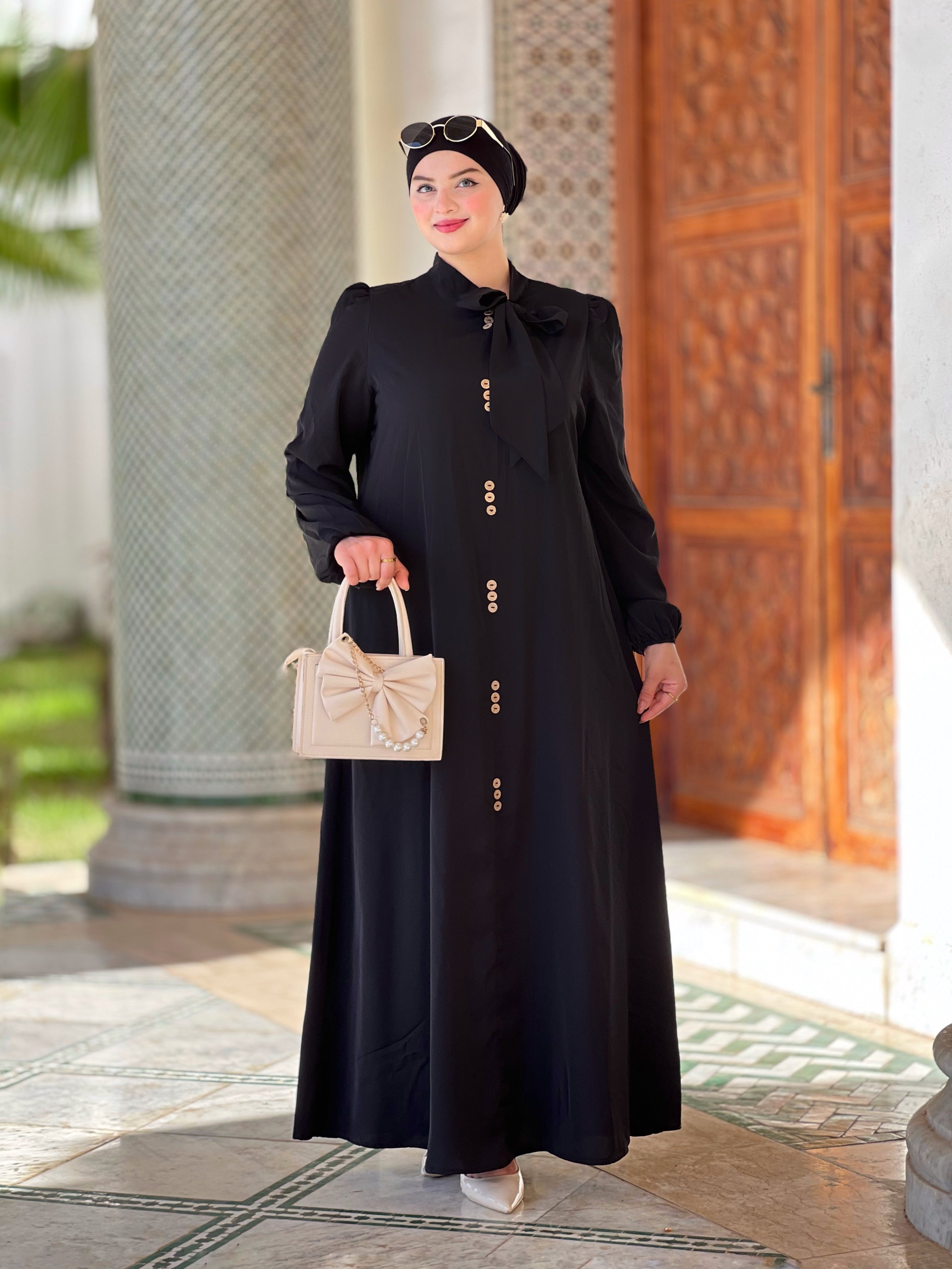 فستان رجوى  - الأسود