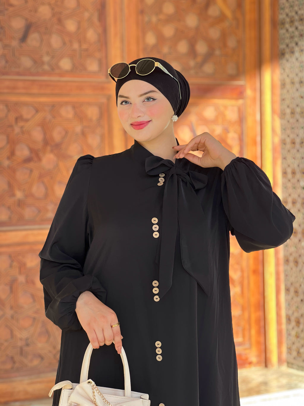 فستان رجوى  - الأسود