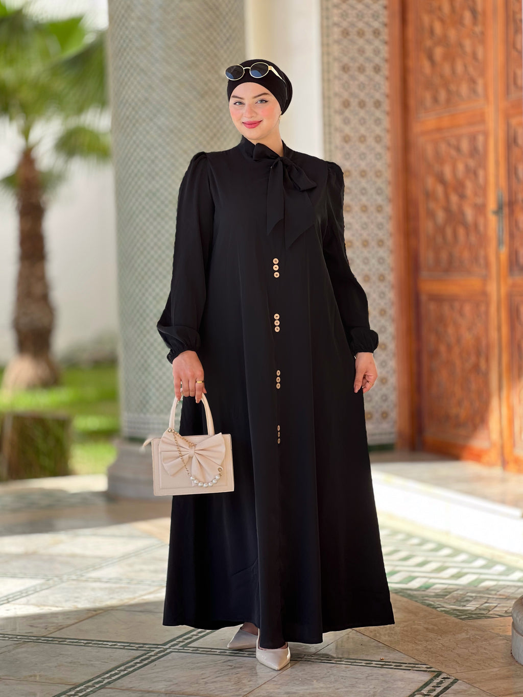 فستان رجوى  - الأسود