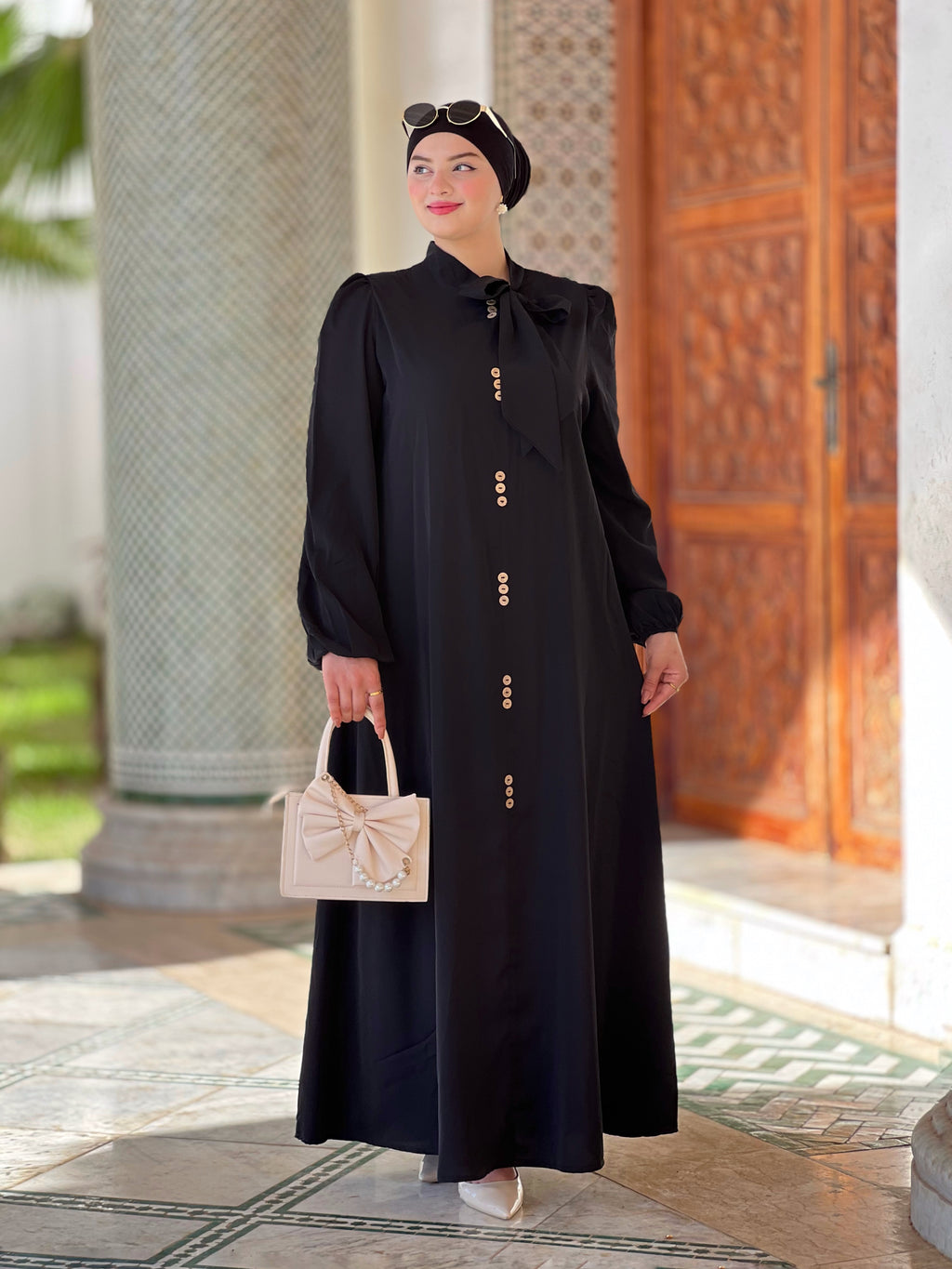 فستان رجوى  - الأسود