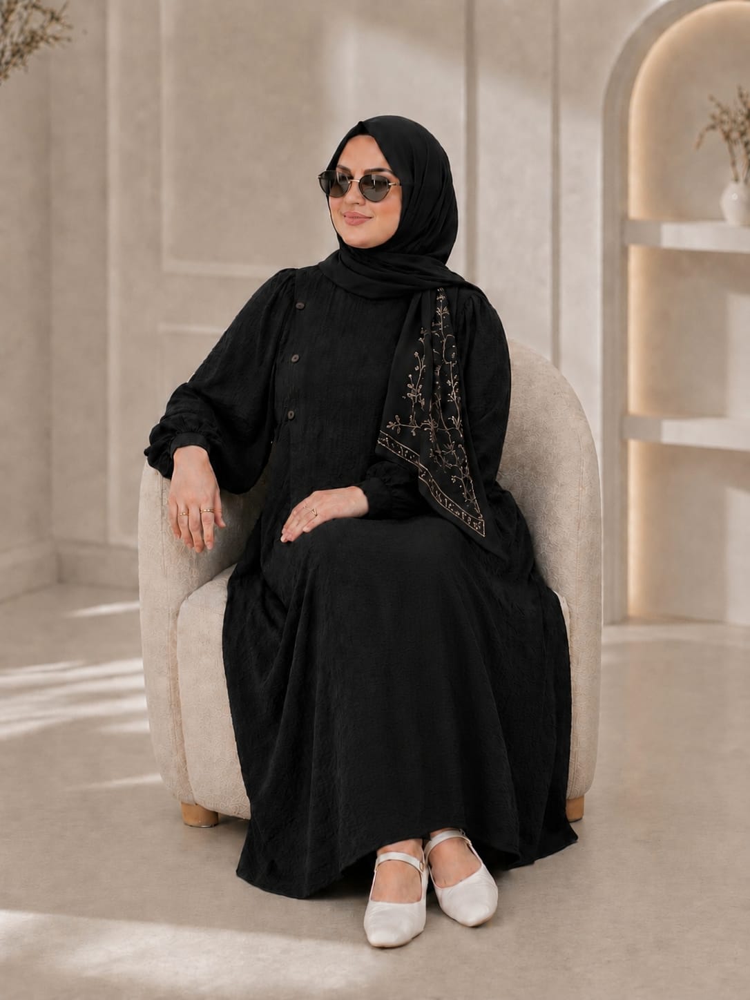 فستان مرام-الأسود