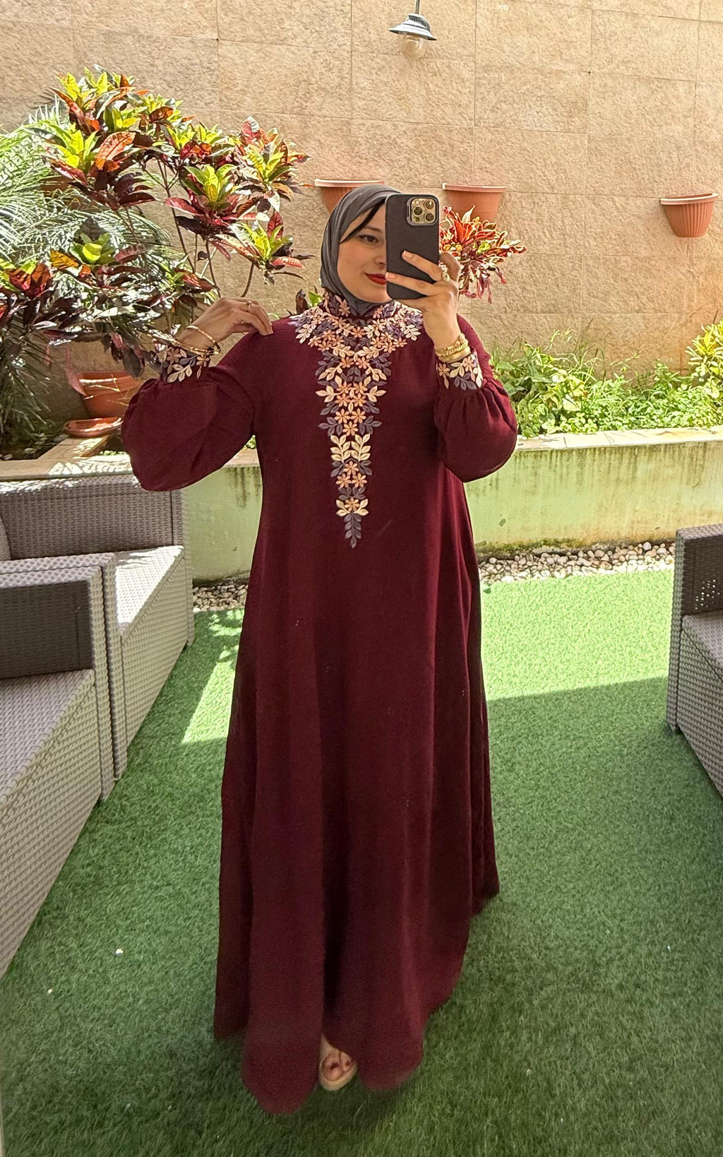 فستان روان -بوردو